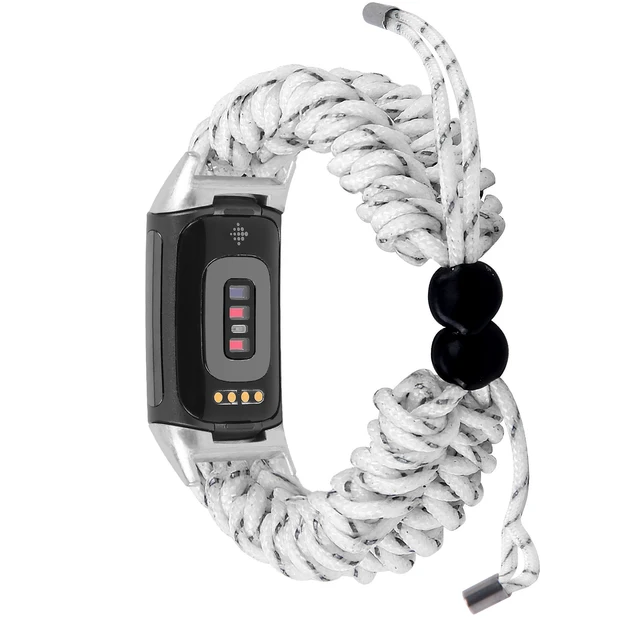 Cinturino Nylon Per Fitbit Charge 6/5 - Elastico, Regolabile, Traspirante, Unisex, Sportivo - Foto 4