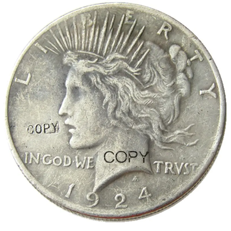 Монеты США 1924 PS Peace копия доллара монеты посеребренные