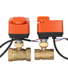 2 way Электрический шаровой кран переключателя нормально открытый нормально закрытый электромагнитный клапан кольцо поршневого двигателя Электрический 3-ходовой шаровой клапан AC220V