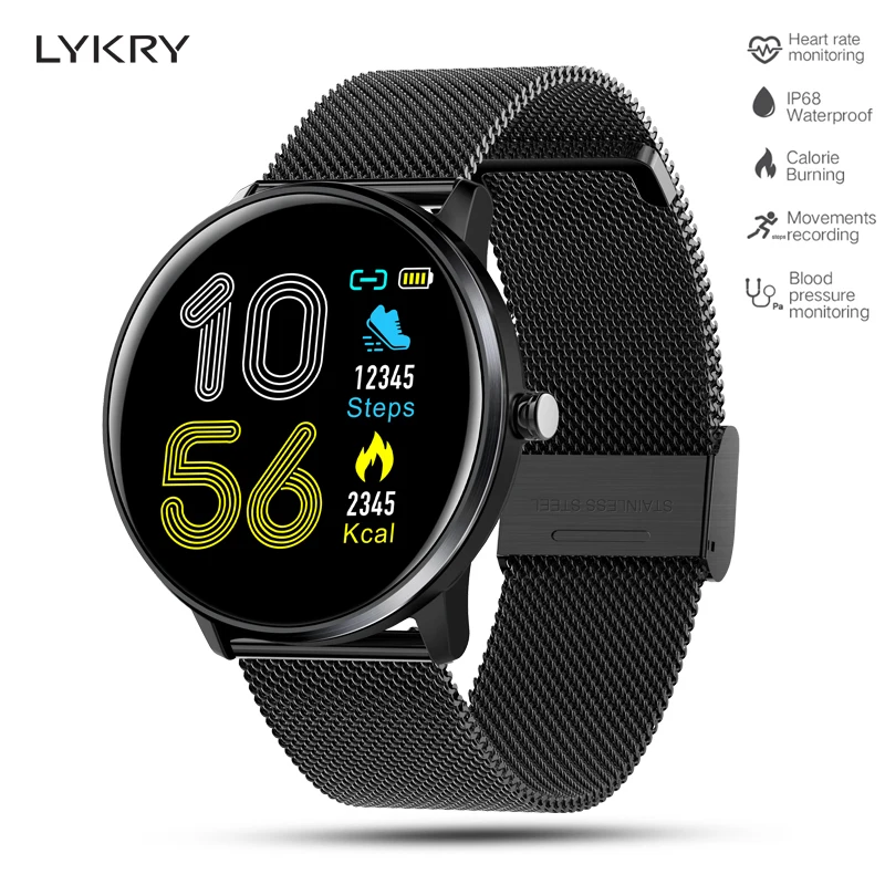 LYKRY MX6 Smart watch Men Women Heart Rate Monitor IP68 Waterproof Sport watch Bracelet Band for Xiaomi Huawei Android IOS LYKRY MX6 Smart watch Men Women Heart Rate Monitor IP68 Waterproof Sport watch Bracelet Band for Xiaomi Huawei Android IOS
