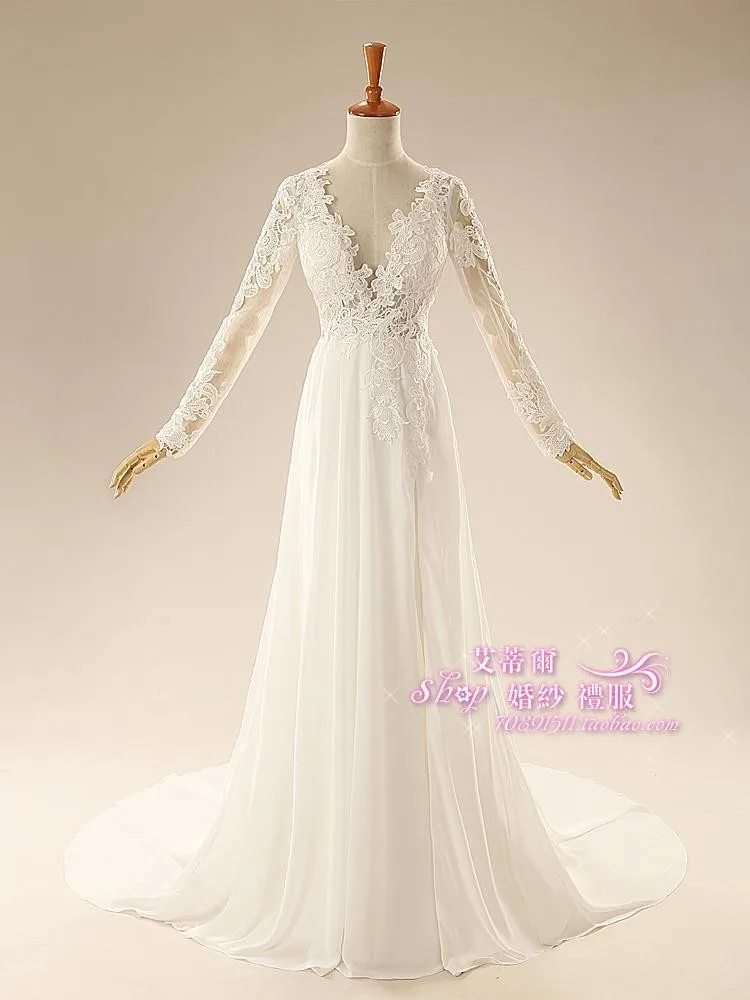 Casamento, длинный рукав, сексуальное, открытая спина, kurtis,, vestido de noiva, Новое свадебное платье, дешевое, кружевное, для матери невесты, платья