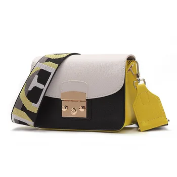 

Summer Women's Bag Contrast Colour Tote Brand Handbag Leather Shoulder Messenger Crossbody Bag Female Daily Ladies Elegant Purse