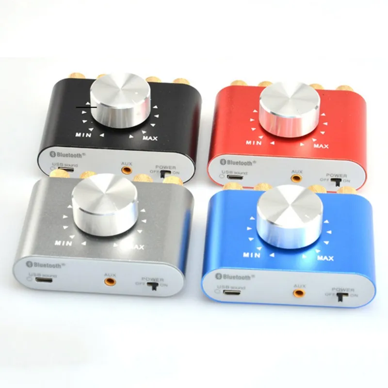 

High-quality Professional 12V-24V 100W Bluetooth Stereo Audio Amp Digital Mini Car Power Amplifier