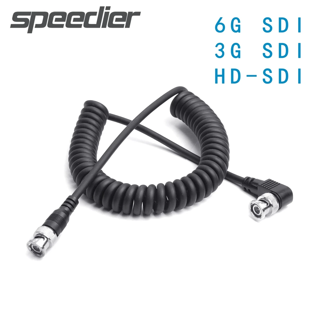 Кабель для вещания эластичный с пружинным HD-SDI 6G 3G 4K HD SDI видеокабель передачи