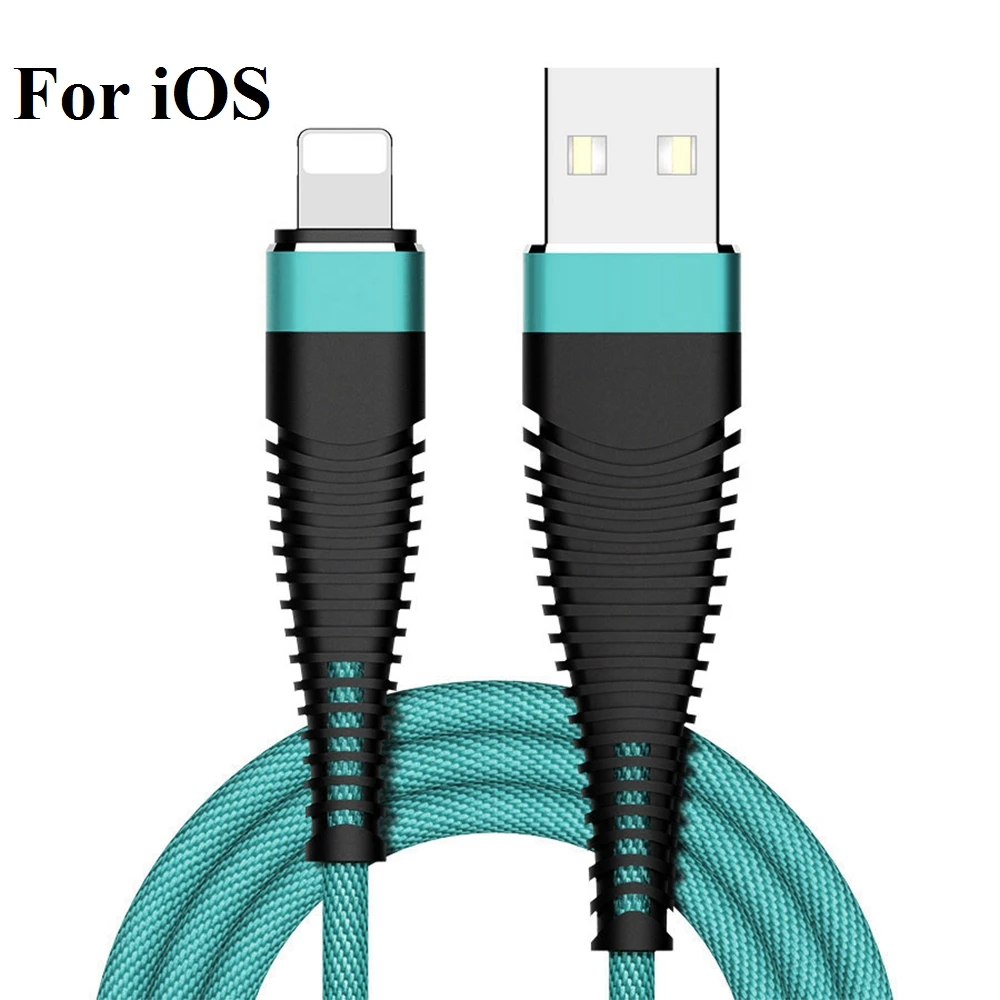 Green Usb-кабель для передачи данных для iPhone 11 Pro Max, быстрое зарядное устройство, зарядный кабель для iPhone 7, 8 Plus, X, XS, Max, XR, 6, 6S Plus, провод зарядного устройства для iPad - Цвет: Green