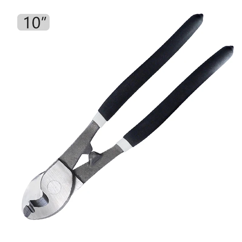 10inch " /8"/1" кабельный резак из высокоуглеродистой стали плоскогубцы для зачистки тяжелых проводов резак для медного алюминиевого кабеля - Цвет: 10inch