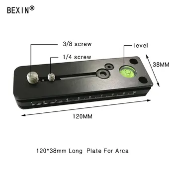 

BEXIN Long Sliding Quick Release Plate for Arca Swiss Stand 120mm and 250mm or 400mm Camera tripod lens bracket support base