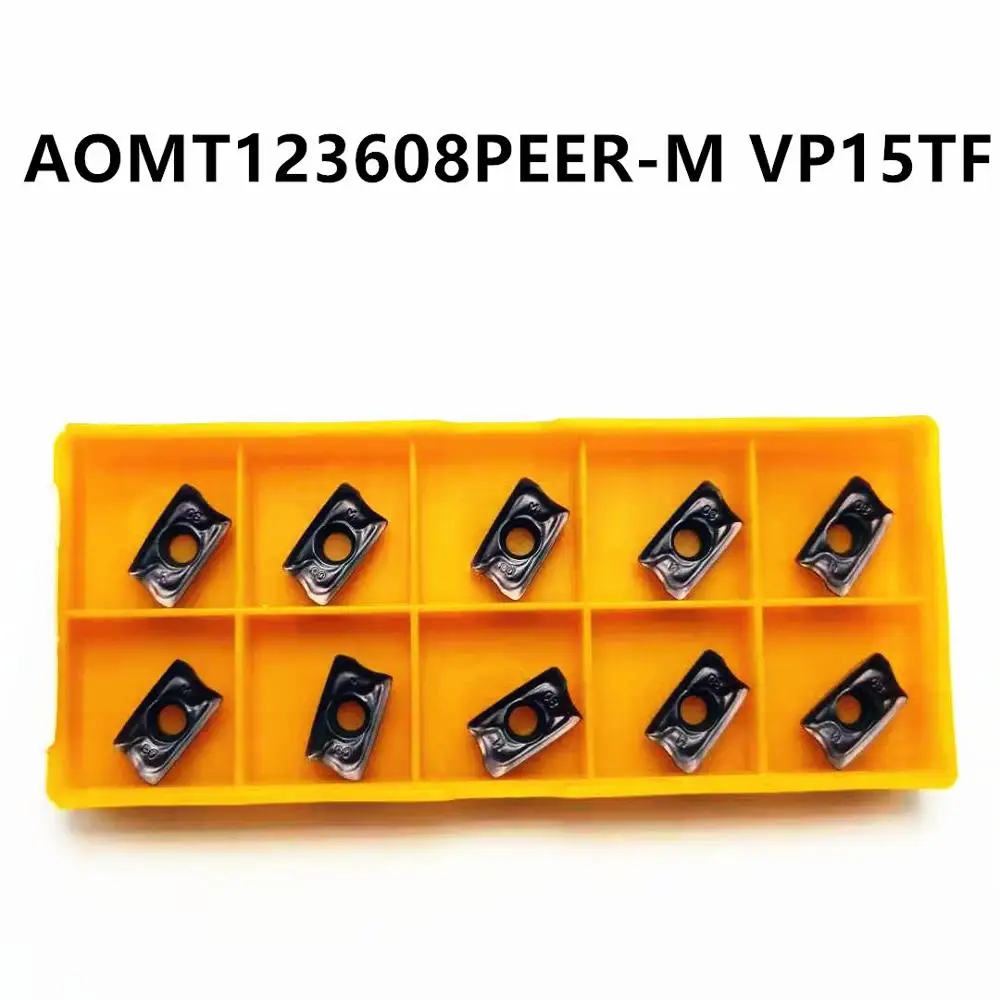 

Tungsten carbide AOMT123608 PEER M VP15TF milling cutter AOMT 123608 CNC mechanical milling blade carbide tool lathe tool