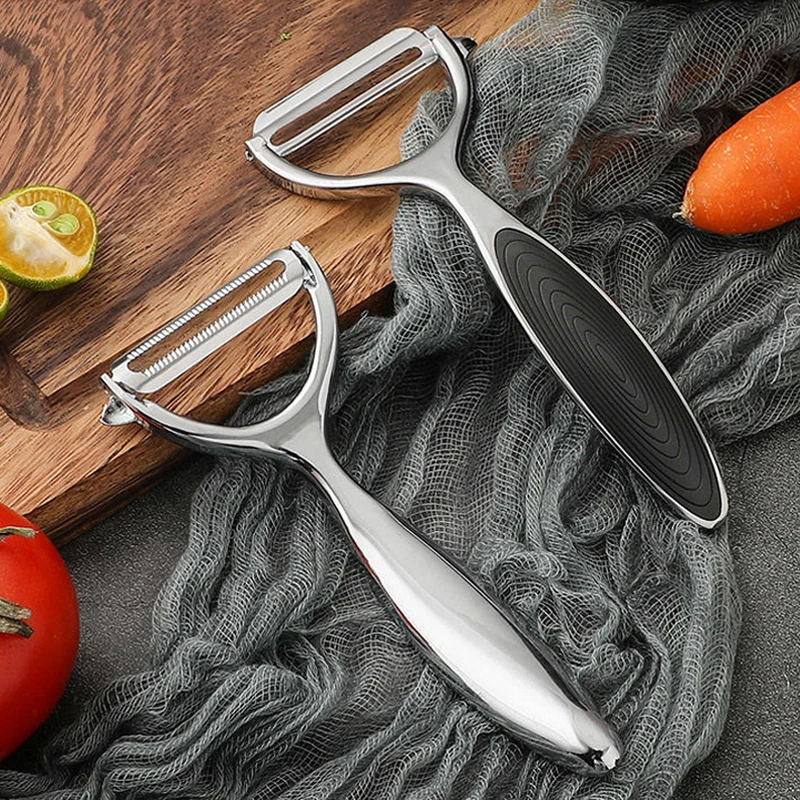 Vegetable Peeler, Potato Peelers for Kitchen Stainless Steel Multi-function  Set Fruit Peeler For Kitchen and Household Tools Y & I Shape Swivel Blades