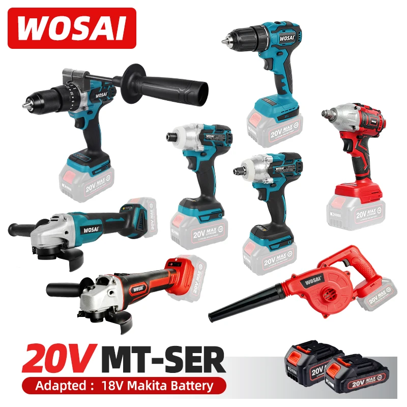 WOSAI Electric wrench/Electric drill screwdriver/Angle Grinder/Electric hammer/Electric blower/Chain saw/for 18V Makita Battery