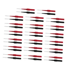 40 шт. изоляционная игла для прокалывания неразрушительные Пробники 4 мм Банановая розетка для автомобильный тестер красный/черный