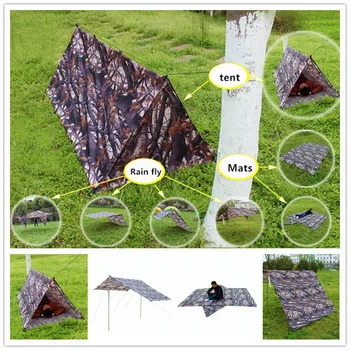 

Outdoor Camping Sleeping Bag Backpacking Ultralight Camping Tent Outdoor Travel Picnic Mat Rain Fly Shade Tarp Rain Shelter