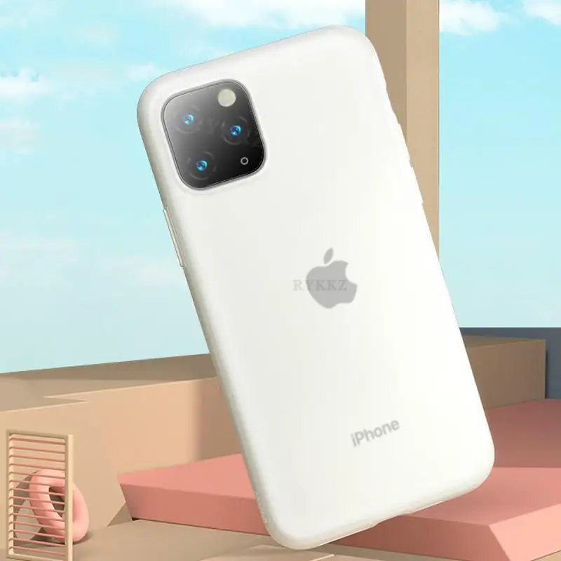 Ультратонкий чехол для телефона iPhone 11Pro Max мягкое силиконовое покрытие задняя