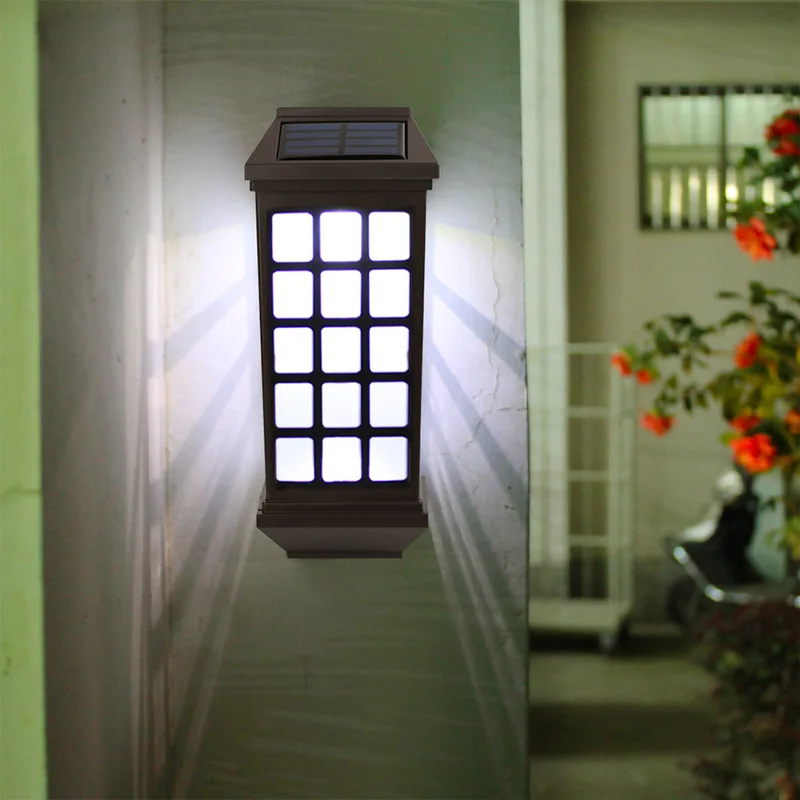 

LED Solar Wall Pane Wall Lamp IP65 Outdoor Waterproof Courtyard Garden Villa Fence Stair Decoration Night Light