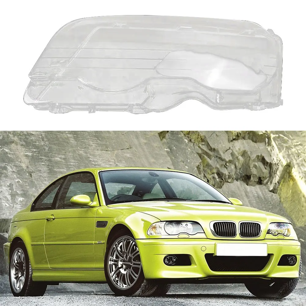 Для BMW E46 2 двери M3 1998-2001 Автомобильная фара с прозрачными линзами, фара с прозрачным покрытием, Купе, трансформер, автомобильные аксессуары - Цвет: left