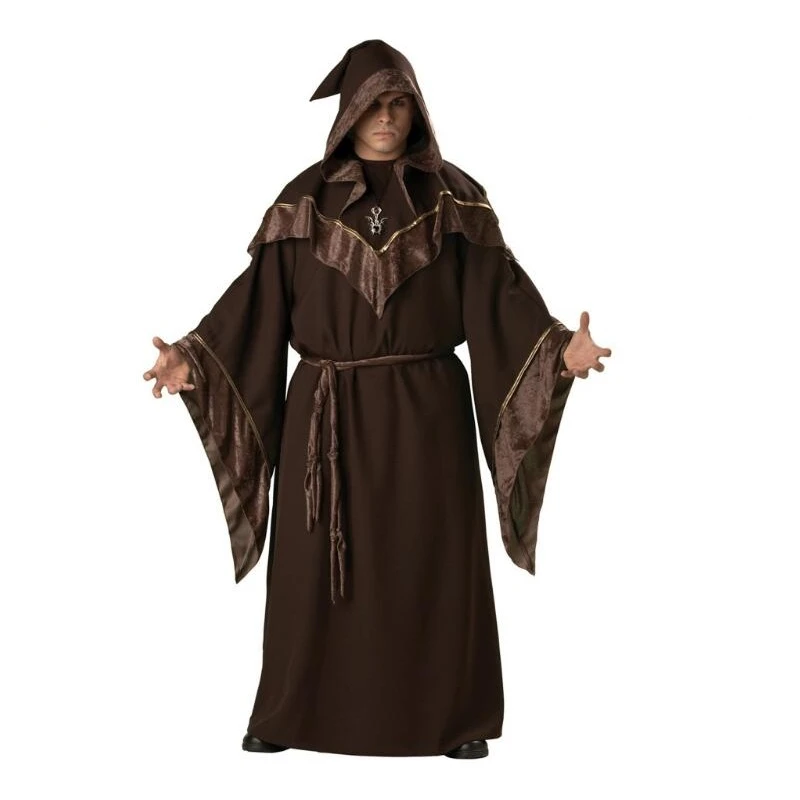 Contratación Contrapartida consonante Disfraz de mago padrino religioso para hombre, ropa de Goethe, Cosplay, ropa  de mago de Halloween, capa de muerte de vampiro|Trajes festivos| -  AliExpress