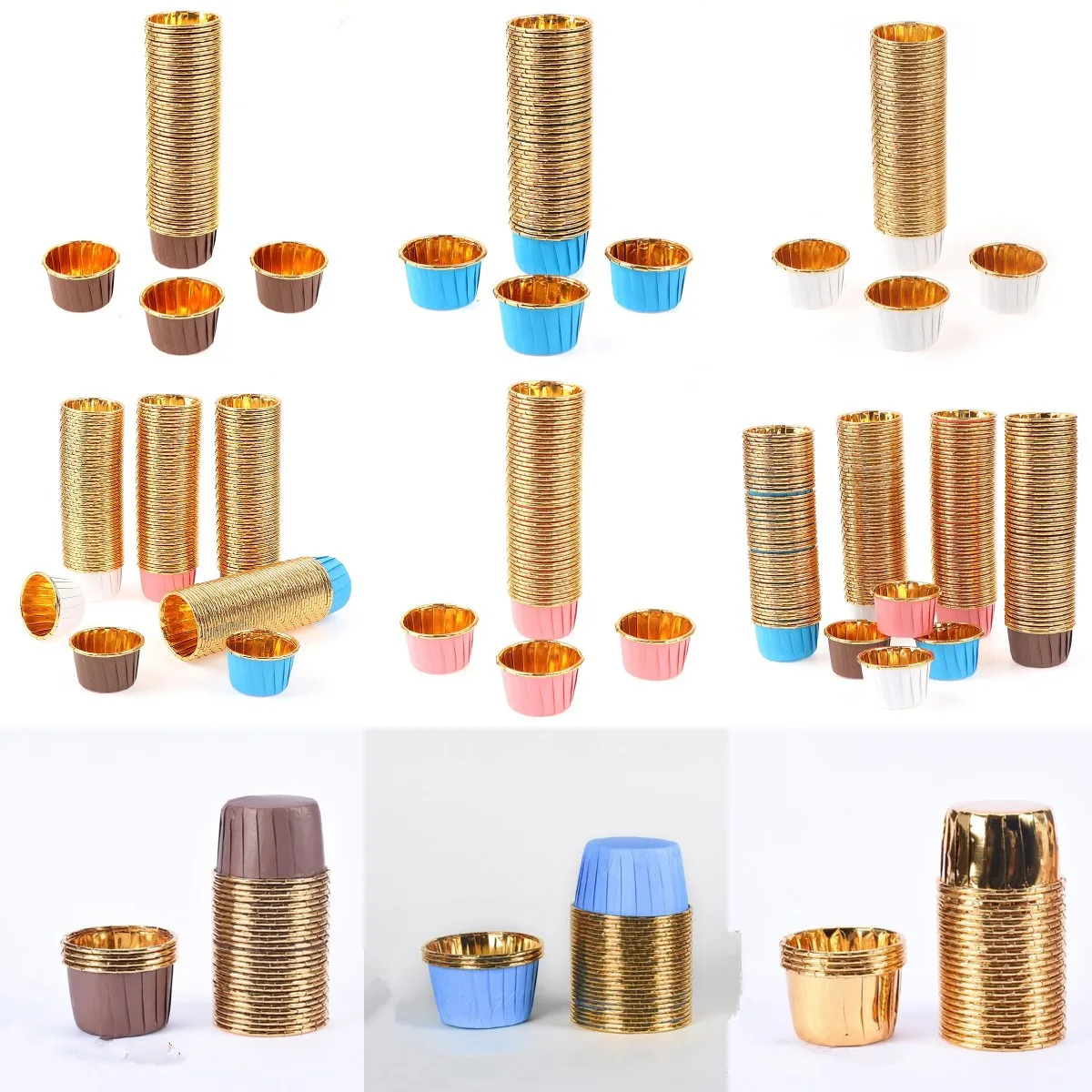 50pcs Muffin Paper Cups Cupcak Liner Cake Wrappers Baking Cup Tray Case Baking Mold For Pastry Tools