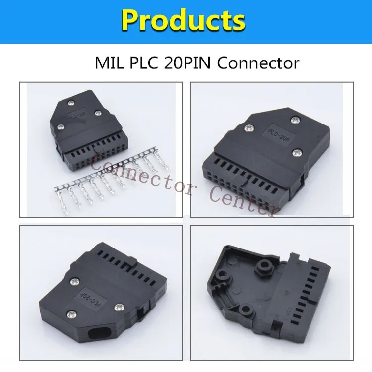 Соединитель 50PIN для PLC-50PIN кабеля MIL с обжимным наконечником