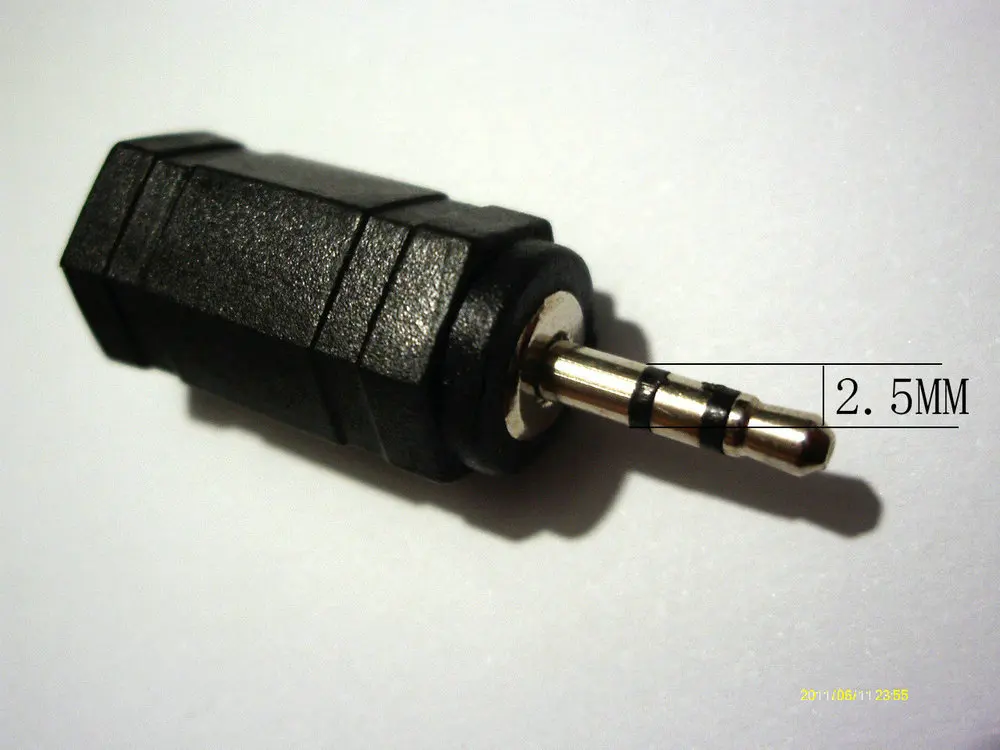 100 pcs High quality 3 5mm Female to 2 5mm Male Stereo Audio Adapter Converter HEADPHONES EARPHONEs Jack