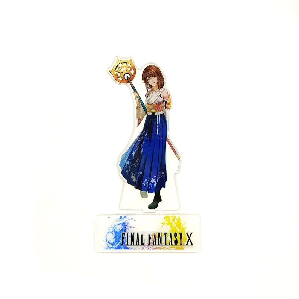Love Thank you F Fantasy FF X 10 Tidus Yuna акриловая подставка фигурка модель тарелка держатель торт Топпер аниме видео игра крутая