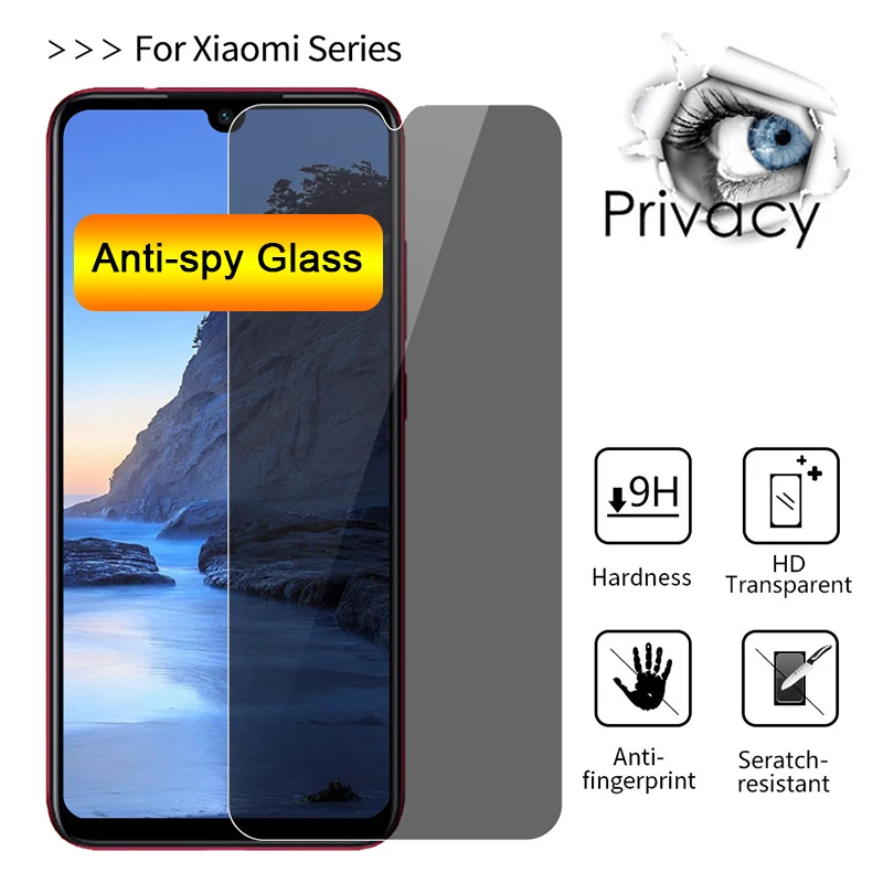 Полное покрытие анти шпионское Защитное стекло для mi A2 Lite A1 9T Pro 9 Se Защита экрана для Xiaomi mi 6 8 Lite Pro 8 Se Explorer