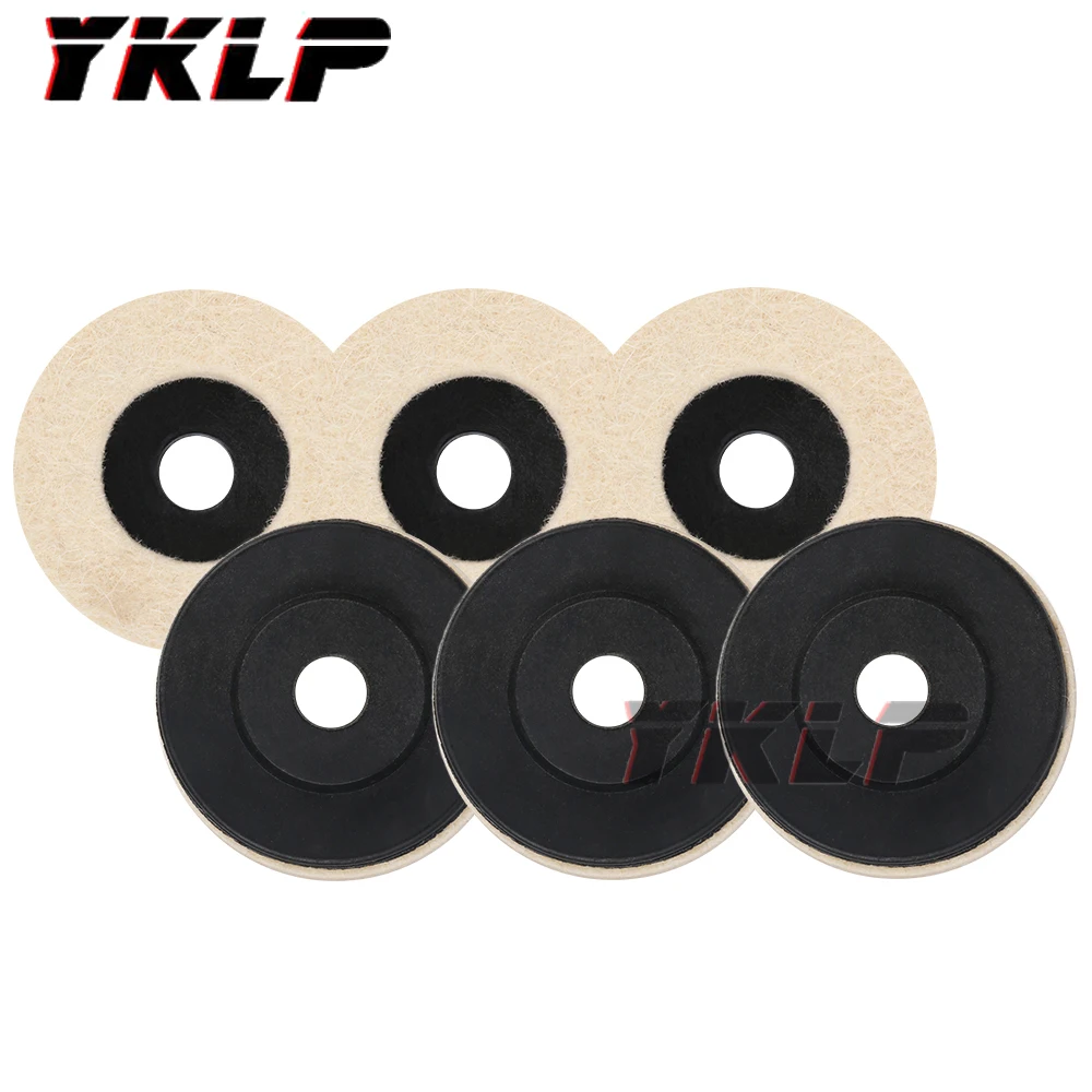 Hdcc58f7254eb46f68e444bd867796551e 10pcs 50mm/75mm Wool Polishing Wheel Beige Buffing Pads Grinding Angle Grinder Wheel Felt Polisher Disc For Stainless Steel