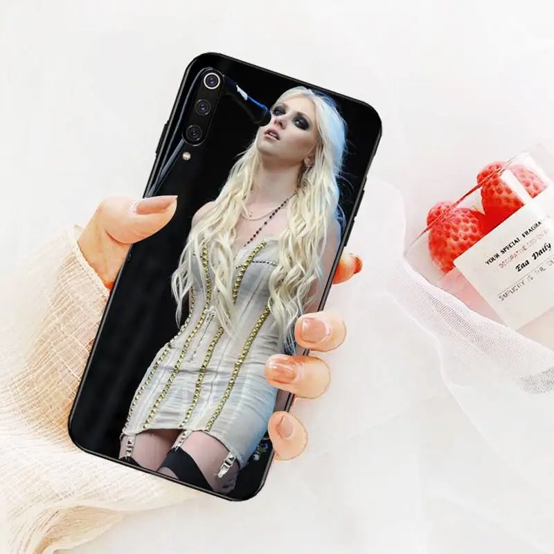 PENGHUWAN Taylor Momsen Xinh Xắn Đen TPU Cao Su Mềm Điện Thoại Bao Da Dành Cho Redmi Note 8 8A 7 6 6A 5 5A 4 4X 4A Đi Pro Plus Thủ xiaomi leather case color