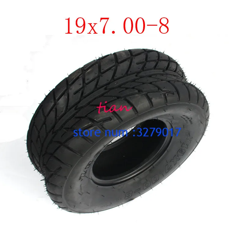 2 шт. картинг детская коляска ATV UTV 19X7. 00-8 дюймов бескамерное колесо шин