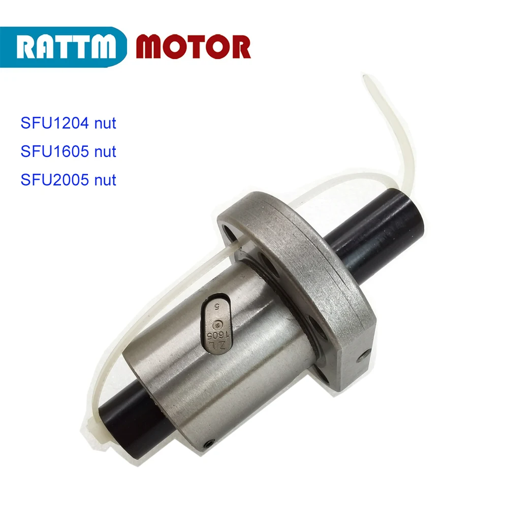 Flange Única Bola Parafuso Porca Sfu 1204 1605 1610 2005 Acessórios do Parafuso da Esfera 1pc