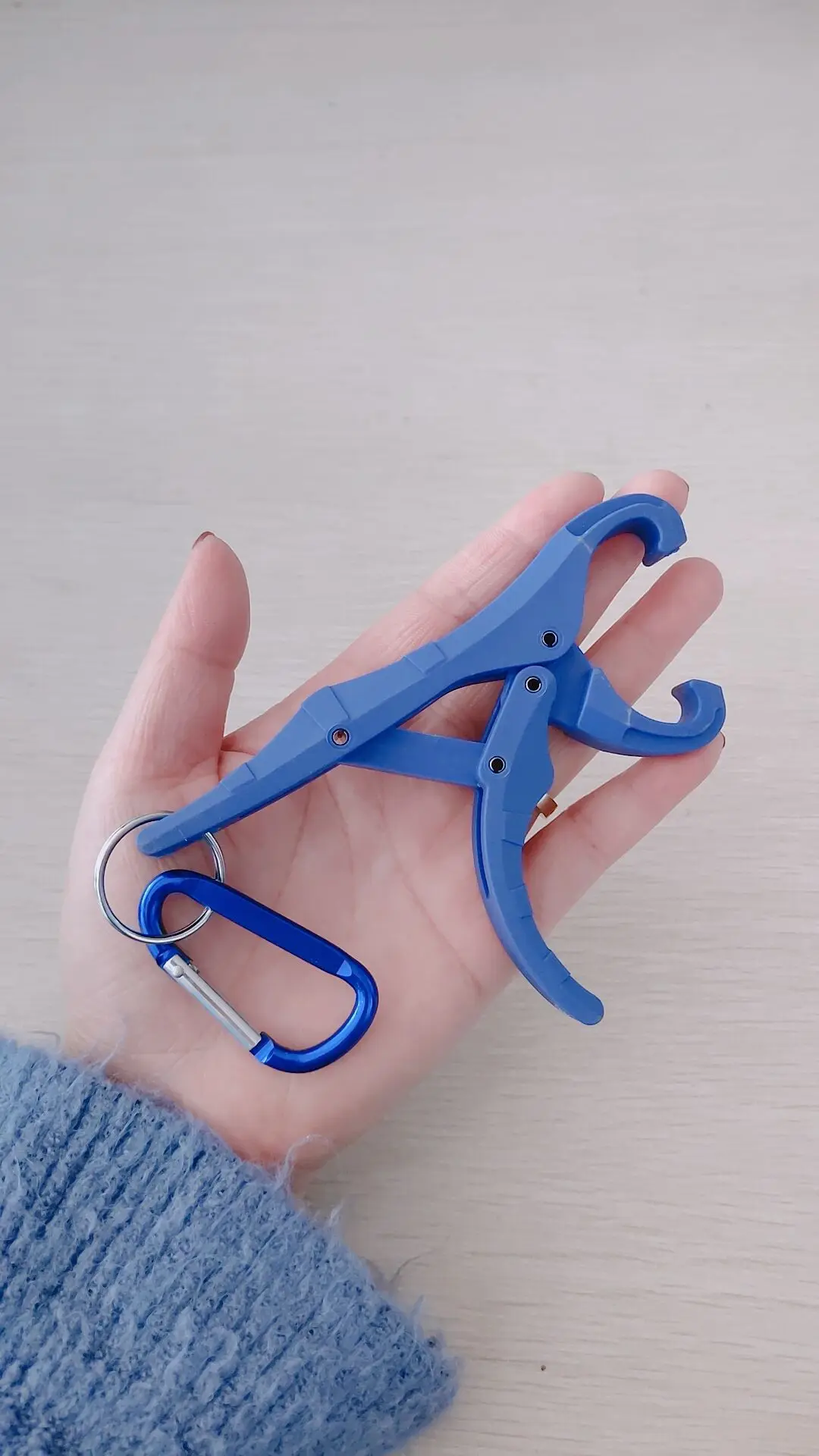 

Ilure Japanese Style ABS Mini Fish Grip Small And Convenient Carriable Attached Carabiner Fish Lip Grip-