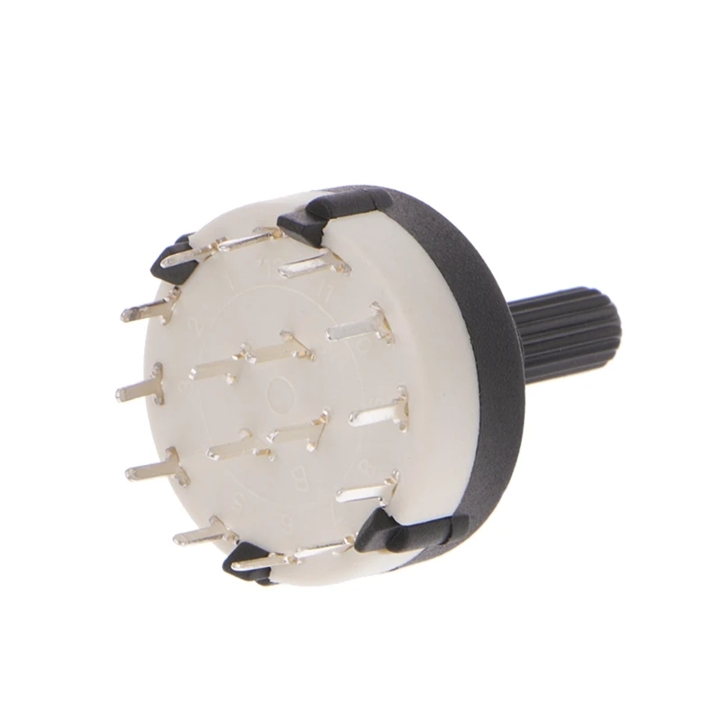 5 шт. 4P3T 4 полюса 3 позиции 6 мм вал Диаметр полосы Селекторный ...