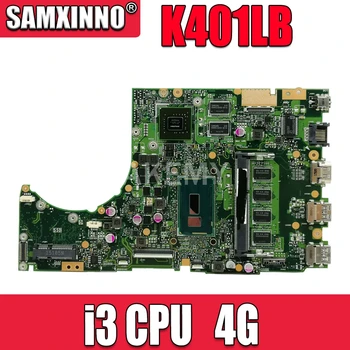 شراء لوحة أم للكمبيوتر المحمول For Asus K401L K401LB K401LN K401LX REV2.0 DDR3 GT940 مع معالج ذاكرة 4 جيجابايت على اللوحة الرئيسية تم اختبارها على ما يرام