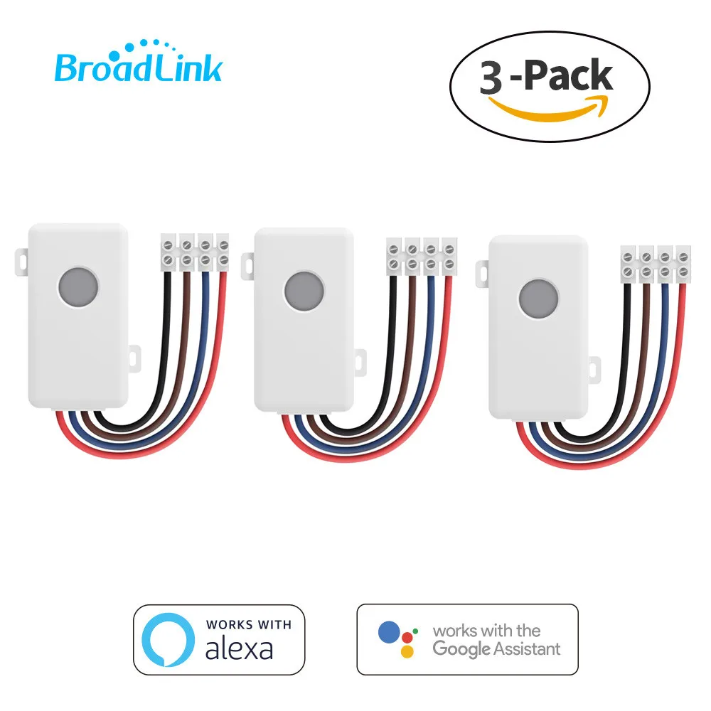 Broadlink SC1 Wifi переключатель DIY беспроводной пульт дистанционного управления Domotica светильник интеллектуальное реле для домашней автоматизации модуль управления работа Alexa Google - Комплект: SC1 3pcs