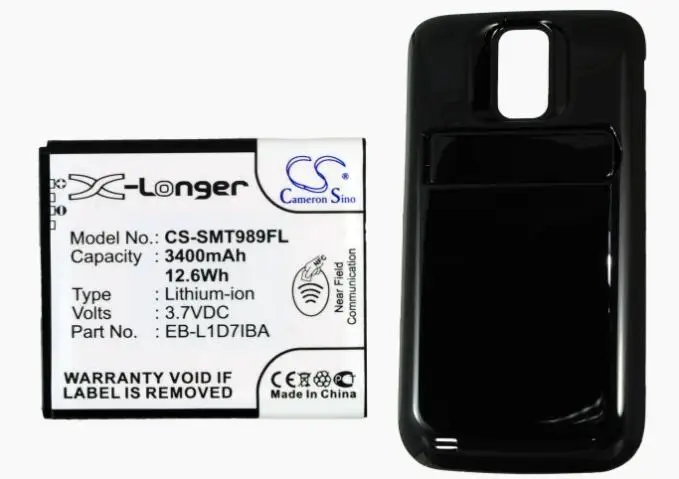 Cameron sino 3400 мАч батарея для SAMSUNG Galaxy S Hercules Galaxy S II X SGH-T989 EB-L1D7IBA для T-MOBILE Galaxy S II Galaxy S2