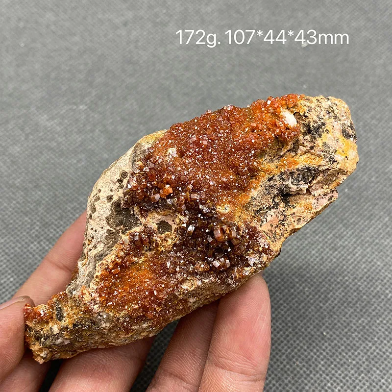 100% Natural Vanadinite mineral specimen quartz crystal specimen Collection Stones and crystals