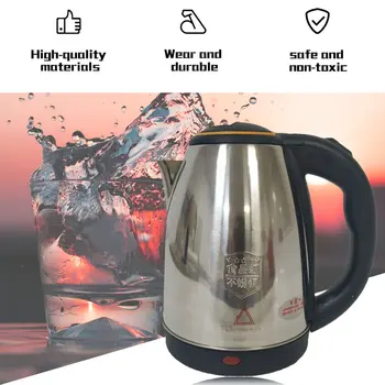 

Electric Kettle Energy-efficient Anti-dry Waterkoker Protection Heating Underpan Automatic Cut Off Jug Kettle Stainless Steel 2L
