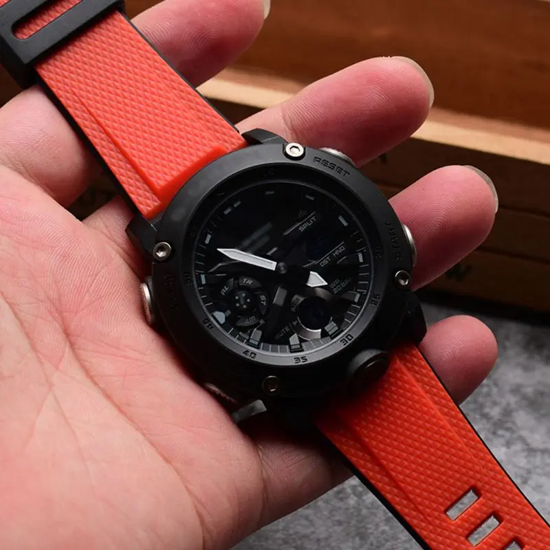 Спорт на открытом воздухе силиконовые часы ремешок браслет для Casio GA-2000 Смарт часы