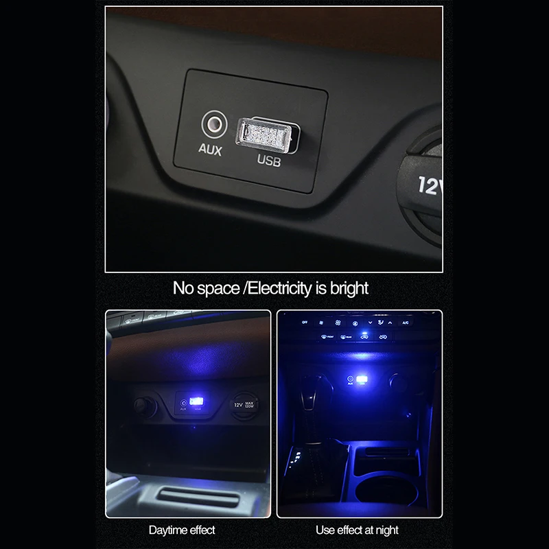 CARCTR USB автомобильный атмосферный светильник s окружающий светильник портативный мини интерьер автомобильный светильник ing декоративная лампа фестиваль Рождественский подарок