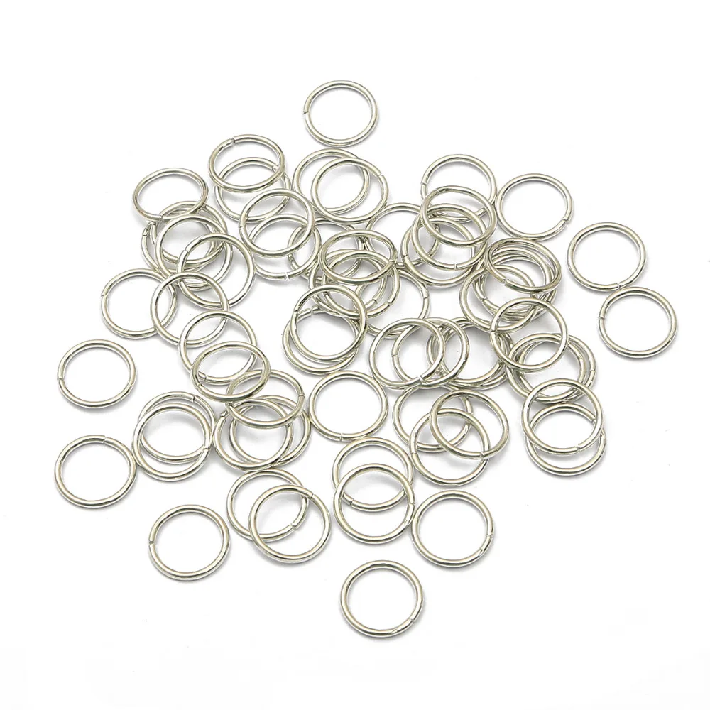 5-500pcs/lot 3-20mm Metal Single Loops Open Jump Ring & Split Ring Connectors For DIY Jewelry Making Findings Supplies