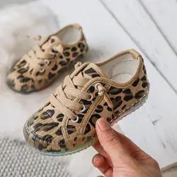 Детская парусиновая обувь, женские кроссовки, яркие Цвета желе дно для бега для маленьких мальчиков; Модные леопардовые детские