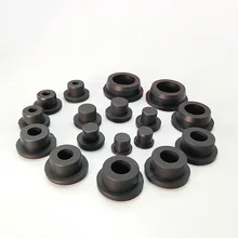 10PCS Black 2.7mm-7.5mm Silicone Rubber Male Hole Caps T Type Plug Waterproof Seal Stopper Blanking End Cap