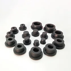 10PCS Black 2.7mm-7.5mm Silicone Rubber Male Hole Caps T Type Plug Waterproof Seal Stopper Blanking End Cap