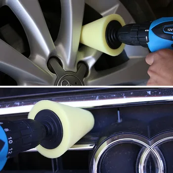 

Car wheel tapered sponge polishing wheel polishing disc Polishing Sponge Wheel Buffing Pad Set for Glass/Car Polisher