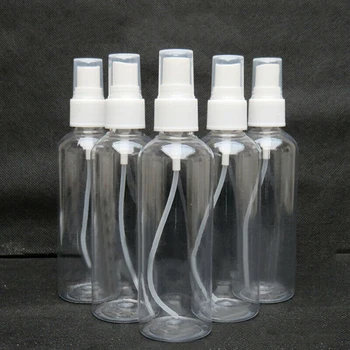 

10pcs 100ml Spray Bottle Cosmetic Dispenser Travel Kit Plastic Transparent Beauty Containers Set Hand Antiseptic Mini Mist Spray