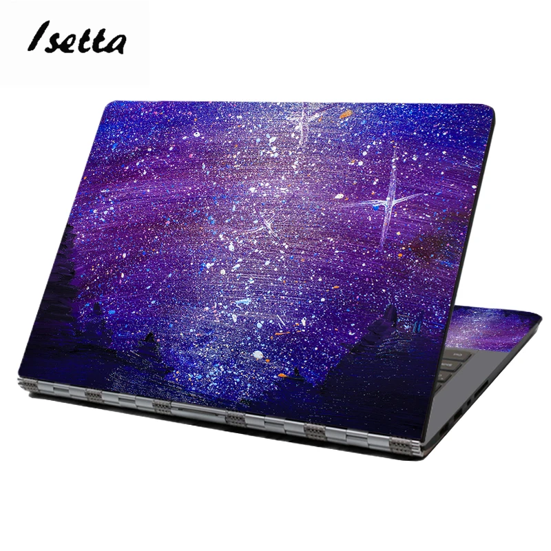 F Starry Sky Laptop Skin Sticker 13.3" 14" 15" inch Laptop Skin Sticker Cover Art Decal Protector Notebook PC - Color: F