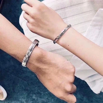 

New style 925 sterling silver bracelet unisex size, classic logo charm original jewelry gift free shipping