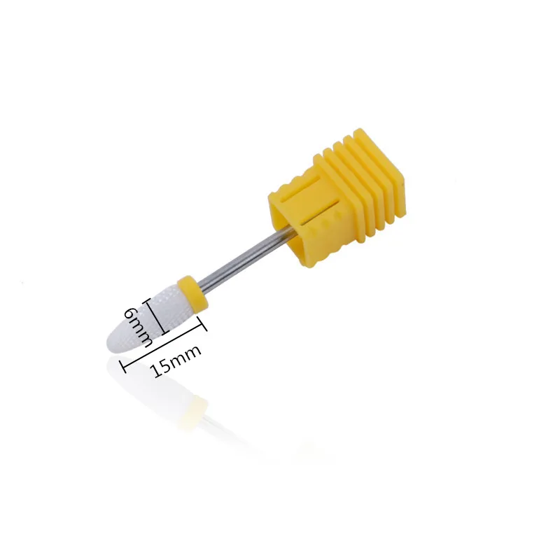 Ceramic Nail Drill Bits Manicure Machine Accessories Milling Cutter Rotary Burr Electric Nail Files Grinding Head Nail Art Tools