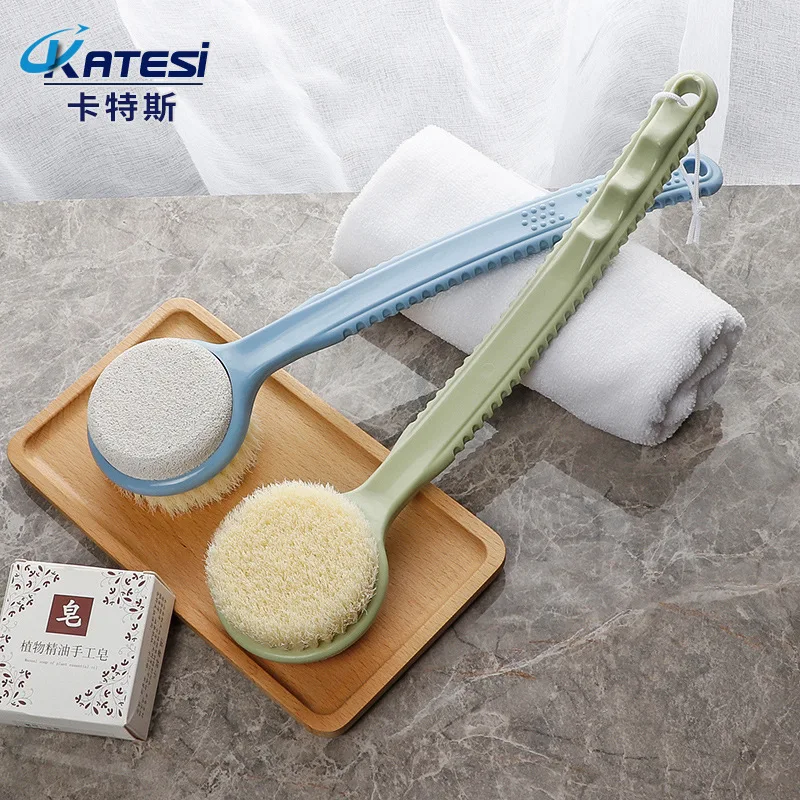 

Manufacturers Direct Selling Pumice Stone Bath Brush Long Handle Soft Bristle Rubbing Towel Useful Product Back Brush Creative B