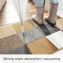 Толстый Флокированный домашний коврик, износостойкий напольный коврик для гостиной, коврик для ванной комнаты, напольный ковер, Прямая поставка