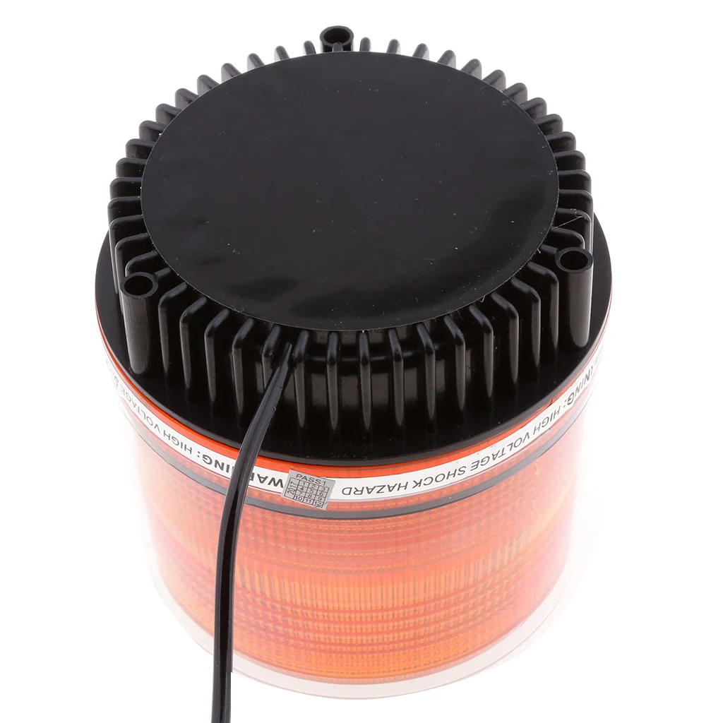 Car Roof Top Front Beacon Strobe Light Emergency Flash Warning Light Lamp Amber Self Contained LED 